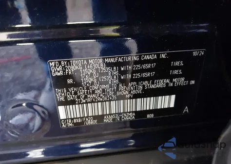 2024 Toyota Rav4 Xle from USA, damaged, VIN 2T3W1RFV2RW362435